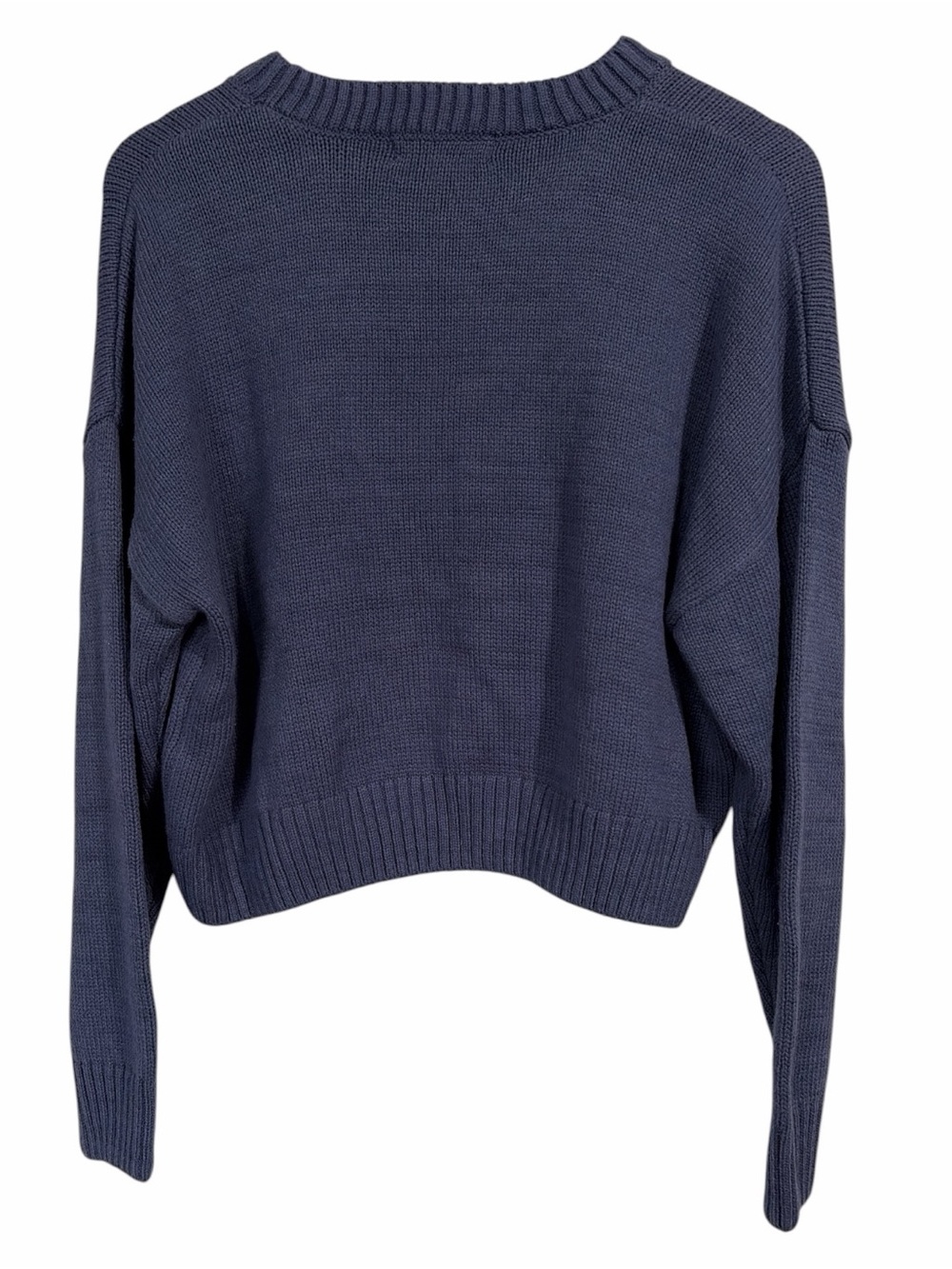 NWT Grayson Threads Patriotic Bear Cropped Crewneck Sweater in Blue Size XL - Picture 9 of 9